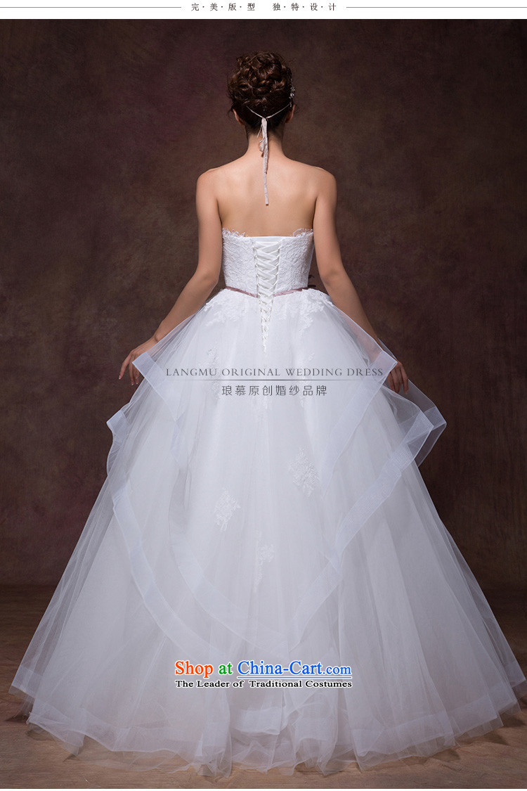 The 2015 autumn Luang new stylish and simple bow tie point drill belt alignment with chest A swing to yarn wedding dresses m White advanced custom image, prices, brand platters! The elections are supplied in the national character of distribution, so action, buy now enjoy more preferential! As soon as possible.