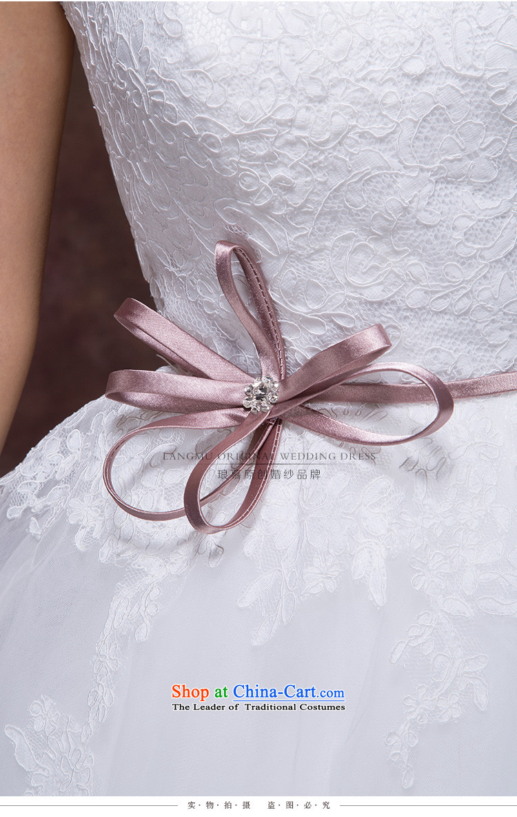 The 2015 autumn Luang new stylish and simple bow tie point drill belt alignment with chest A swing to yarn wedding dresses m White advanced custom image, prices, brand platters! The elections are supplied in the national character of distribution, so action, buy now enjoy more preferential! As soon as possible.