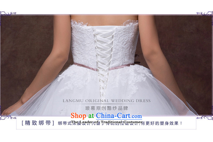 The 2015 autumn Luang new stylish and simple bow tie point drill belt alignment with chest A swing to yarn wedding dresses m White advanced custom image, prices, brand platters! The elections are supplied in the national character of distribution, so action, buy now enjoy more preferential! As soon as possible.