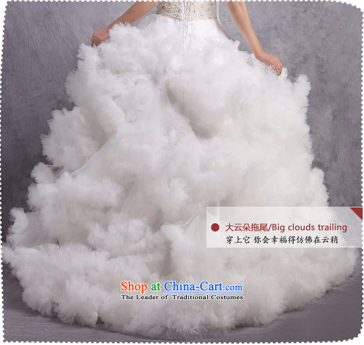 The new 2015 Luang anointed chest wedding dresses luxurious large tail dance of the cloud flowers customised m White advanced custom image, prices, brand platters! The elections are supplied in the national character of distribution, so action, buy now enjoy more preferential! As soon as possible.
