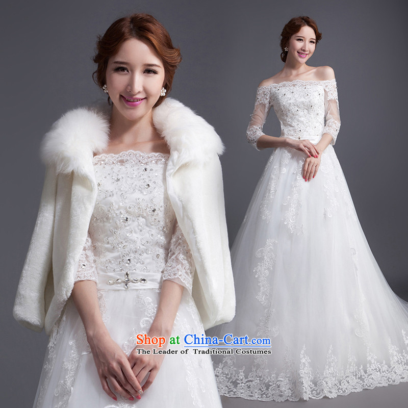 The Korean version of the 2015 new high-fashion waist bride tail wedding V-neck and chest straps dress WD0009 white L, Charlene Choi spirit has been pressed shopping on the Internet