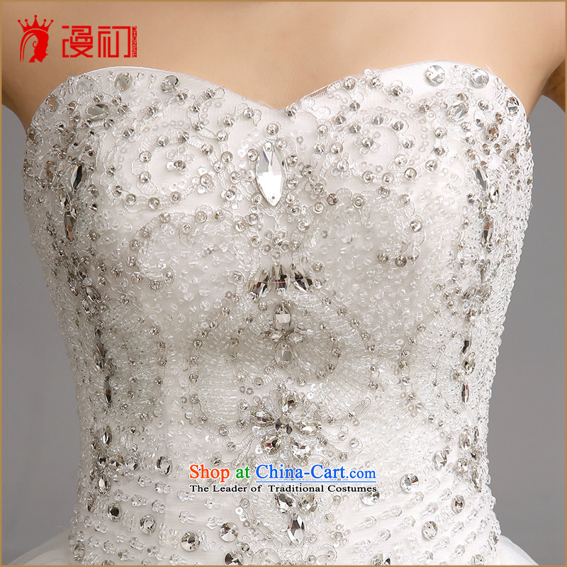 In the early 2015 new man wedding Korean won to his chest and edition wedding romantic Chun-mei on-chip flash drill wedding White  M early man , , , shopping on the Internet