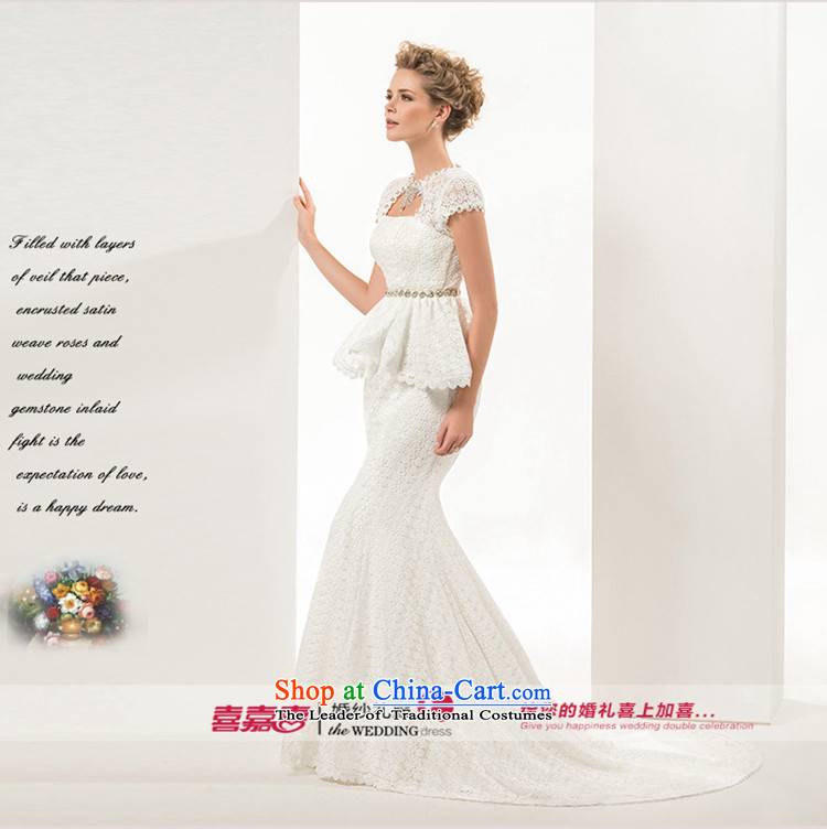 Hei Kaki 2015 new Korean Word format shoulder wedding dresses crowsfoot wedding bride lace small trailing spring ivory M picture, prices, brand platters! The elections are supplied in the national character of distribution, so action, buy now enjoy more preferential! As soon as possible.