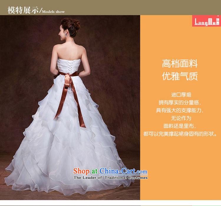 The 2015 autumn and winter Luang new wedding dresses Korean sweet words to align the Princess Bride chest cascading straps, m White L picture, prices, brand platters! The elections are supplied in the national character of distribution, so action, buy now enjoy more preferential! As soon as possible.