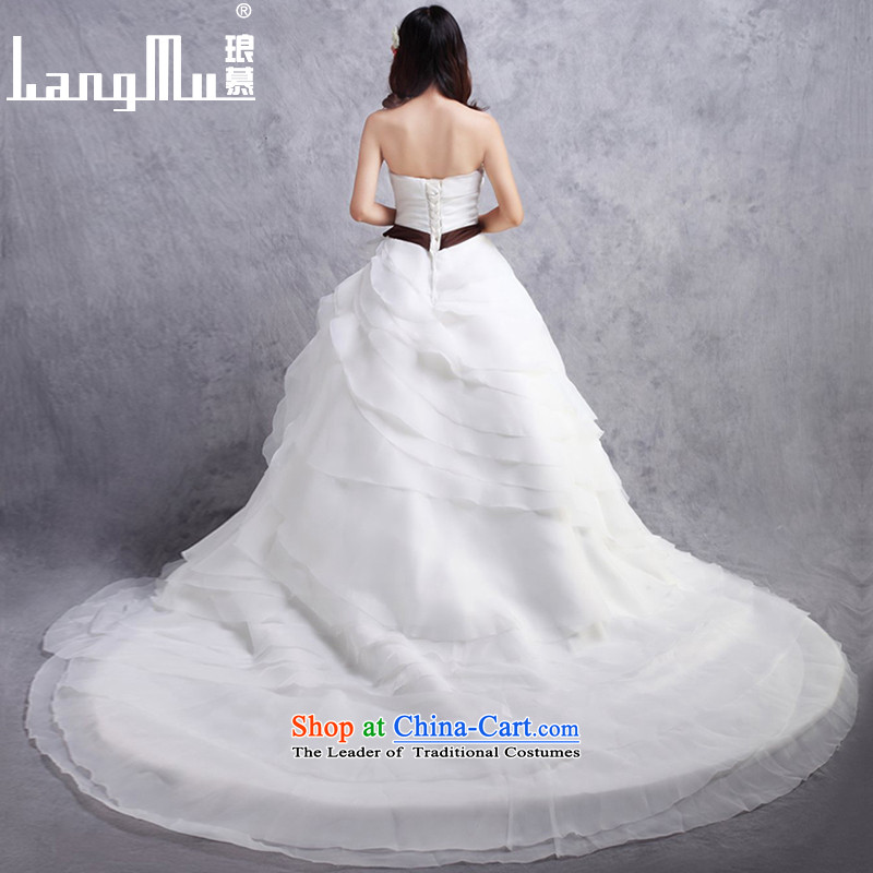 The new 2015 Luang anointed chest tail wedding dresses Bow Ties are trailing customised m White advanced customization, Luang in , , , shopping on the Internet