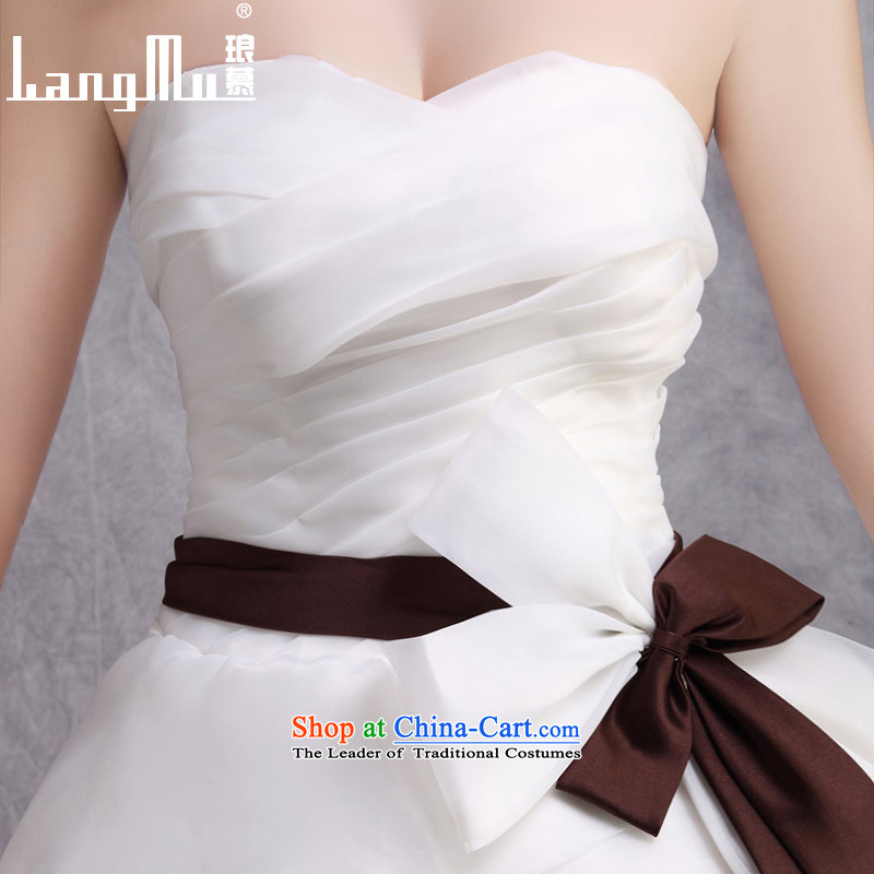 The new 2015 Luang anointed chest tail wedding dresses Bow Ties are trailing customised m White advanced customization, Luang in , , , shopping on the Internet