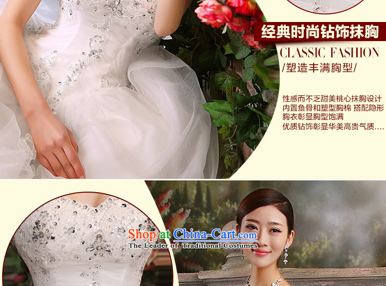 The Bride With chest tslyzm tail wedding dress new Fall 2015 Summer parquet water drill length Dragging video thin wedding dress Sau San 120cm tail white L picture, prices, brand platters! The elections are supplied in the national character of distribution, so action, buy now enjoy more preferential! As soon as possible.