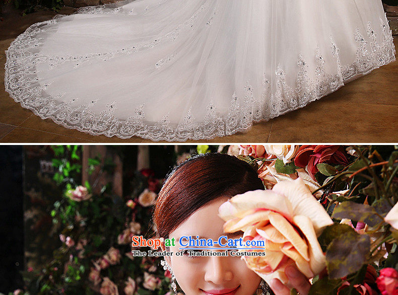 The Bride With chest tslyzm tail wedding dress new Fall 2015 Summer parquet water drill length Dragging video thin wedding dress Sau San 120cm tail white L picture, prices, brand platters! The elections are supplied in the national character of distribution, so action, buy now enjoy more preferential! As soon as possible.