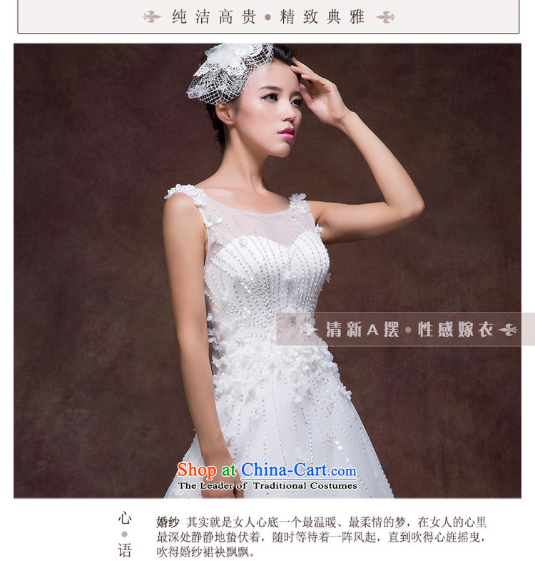 The new 2015 Luang wedding dresses Korean shoulders with Sau San lace flowers to align the bride wedding custom m White advanced custom image, prices, brand platters! The elections are supplied in the national character of distribution, so action, buy now enjoy more preferential! As soon as possible.