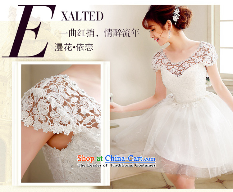 Time Service Bridal Autumn Syria followed by 2015 new bridesmaid to lace wedding dress short of the betrothal small dress dresses Sau San female White XXL pictures, banquet price, brand platters! The elections are supplied in the national character of distribution, so action, buy now enjoy more preferential! As soon as possible.