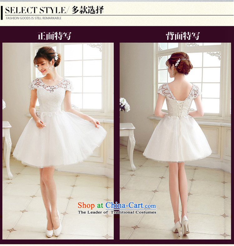 Time Service Bridal Autumn Syria followed by 2015 new bridesmaid to lace wedding dress short of the betrothal small dress dresses Sau San female White XXL pictures, banquet price, brand platters! The elections are supplied in the national character of distribution, so action, buy now enjoy more preferential! As soon as possible.