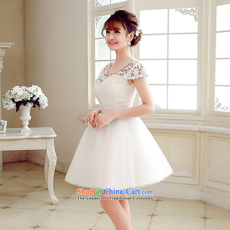Time Service Bridal Autumn Syria followed by 2015 new bridesmaid to lace wedding dress short of the betrothal small dress dresses female banquet white XXL, Sau San Time Syrian shopping on the Internet has been pressed.