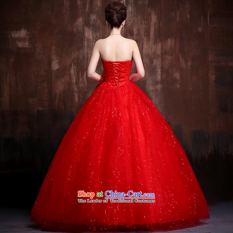The 2015 New lace flash drill to align the shoulder strap Fung skirt The Princess Bride marriage wedding dresses J0014 RED , L, Charlene Choi spirit has been pressed shopping on the Internet