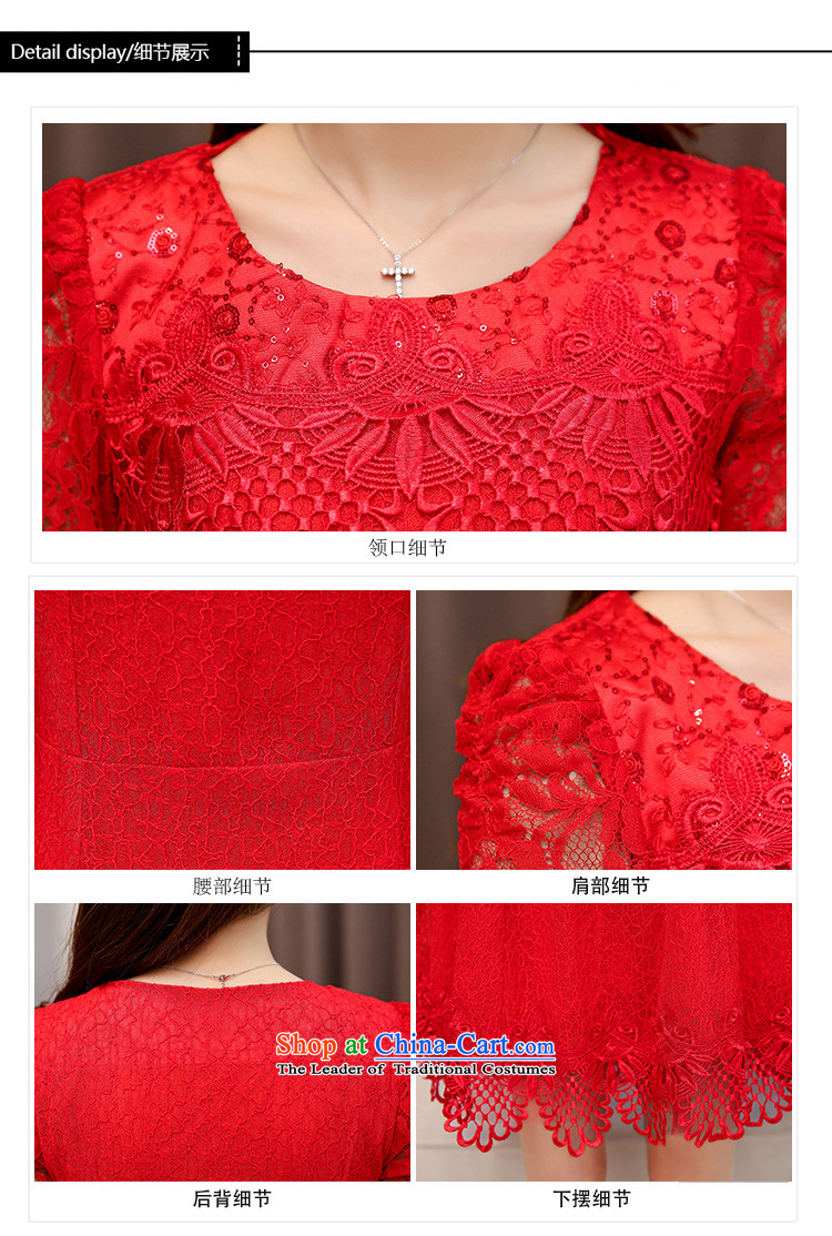 Cover Story 2015 new long-sleeved round-neck collar wedding bride bows services lace bride load Sau San dress dresses red L picture, prices, brand platters! The elections are supplied in the national character of distribution, so action, buy now enjoy more preferential! As soon as possible.