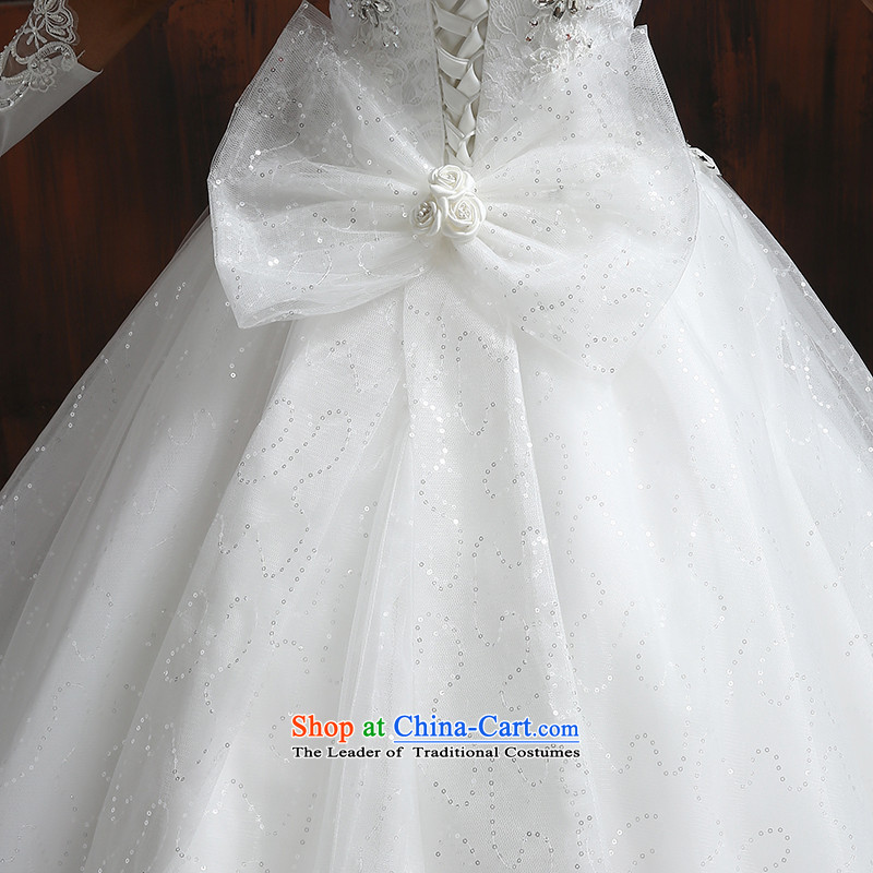 Su Xiang edge wedding dresses 2015 new strap video thin wedding a field to align the shoulder lace tail Korean style flower wedding 2.5 m tail, XL, Su Xiang edge , , , shopping on the Internet