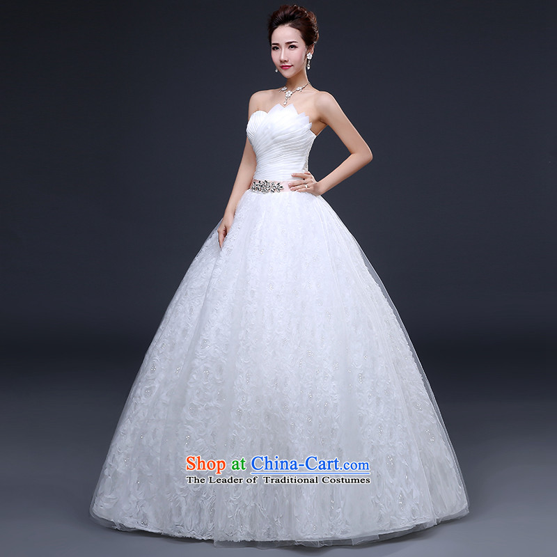 Wedding dresses new 2015 winter sexy anointed chest bride wedding lace Diamond Video thin wedding Sau San to align the white S(3-5 Day Shipping, Nicole Kidman (nicole richie) , , , shopping on the Internet
