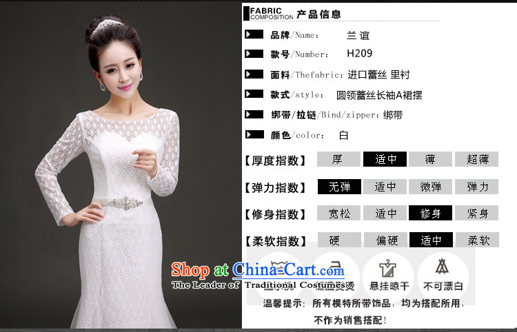 Friends of the 2015 Winter Olympics, new wedding continental long-sleeved lace bride wedding dresses a field to align the shoulder round-neck collar winter wedding quality assurance S waistline 1.9 feet pictures code, prices, brand platters! The elections are supplied in the national character of distribution, so action, buy now enjoy more preferential! As soon as possible.