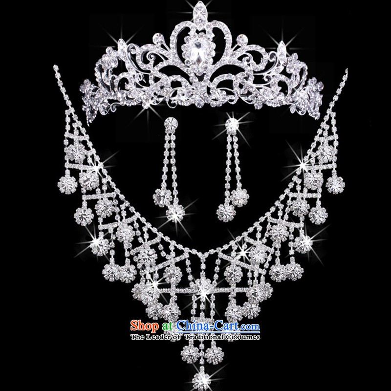 Time Syrian continental crown necklace earrings three kit jewelry wedding accessories marriages will head-dress ornaments decorating marriage jewelry kits, Syria has been pressed time shopping on the Internet