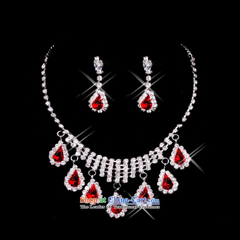 Time Syrian brides jewelry and ornaments of the International Red Crown necklace earrings three Kit Jewelry marry hair decorations wedding accessories accessories kits, Syria has been pressed time shopping on the Internet