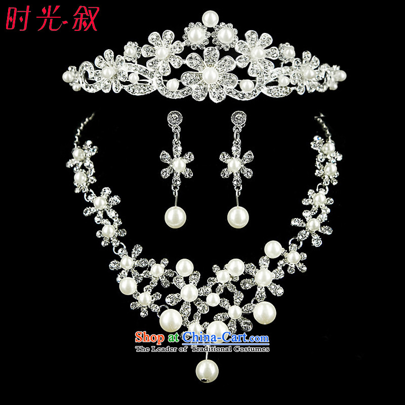 The Syrian brides head-dress moments of international crown necklace earrings three Kit Jewelry marry hair decorations wedding accessories accessories kits, Syria has been pressed time shopping on the Internet