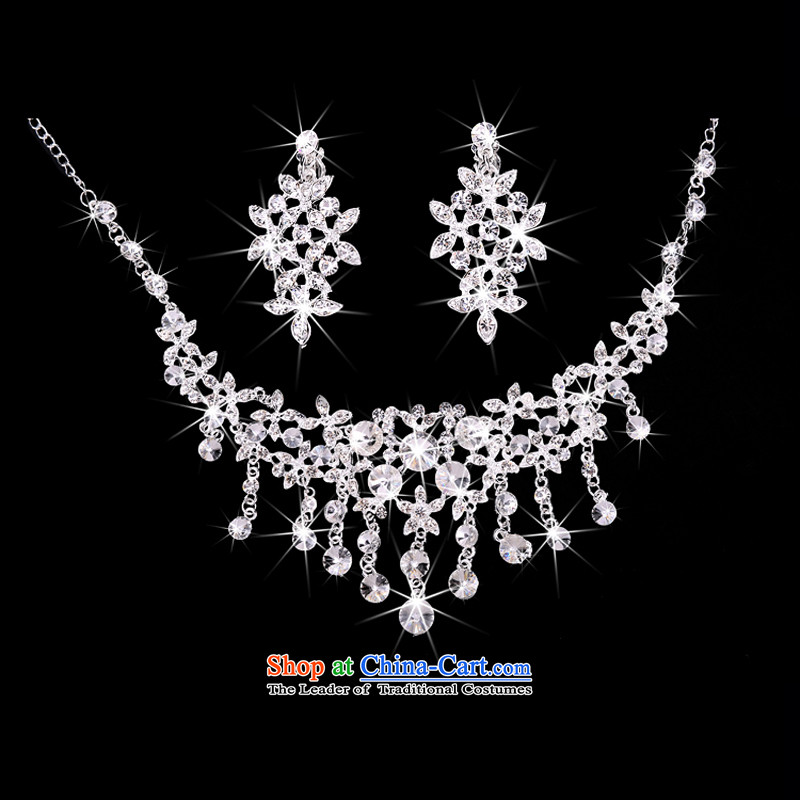 The Syrian brides head-dress moments of international crown necklace earrings kit three Korean-style New Jewelry marry hair decorations wedding accessories accessories crown, Syria has been pressed time shopping on the Internet