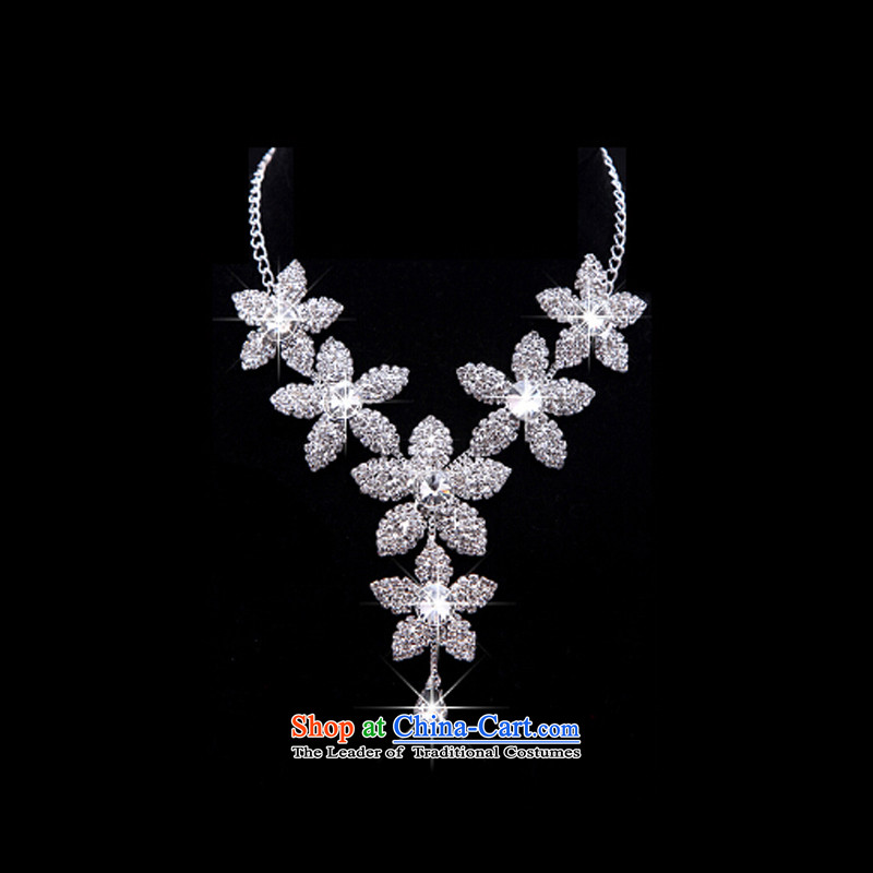 Time the new Syrian high head-dress for the bride Flower Adornment Crown necklace earrings three Kit Jewelry marry hair decorations wedding accessories accessories crown, Syria has been pressed time shopping on the Internet