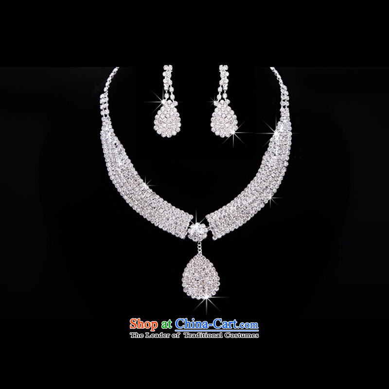 The Syrian brides head-dress moments of great international drilling crown necklace earrings three kit Korean Jewelry marry hair decorations wedding accessories accessories Gift Box 3-piece set, Syria has been pressed time shopping on the Internet