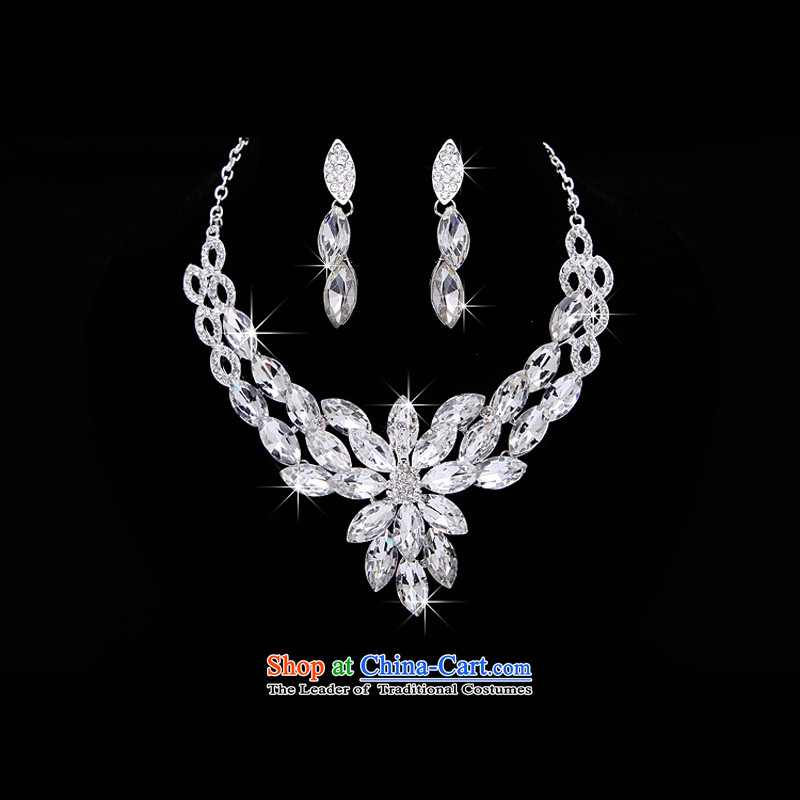 Time Syrian wedding accessories big drilling bride crown kits and the bride wedding necklace wedding jewelry necklace kit marriage jewelry kits Gift Box 3-piece set, Syria has been pressed time shopping on the Internet