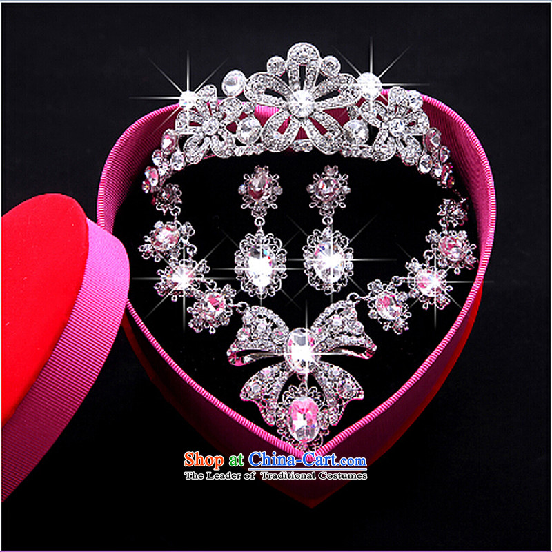 The Syrian brides head-dress moments of international crown necklace earrings three Kit Jewelry marry hair decorations wedding accessories accessories necklaces, earrings time Syrian shopping on the Internet has been pressed.