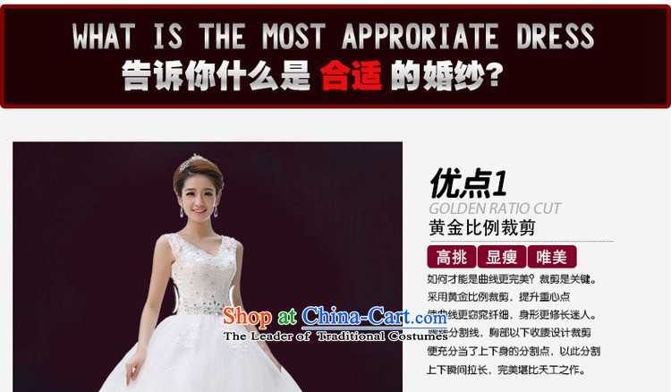 Wedding dresses new 2015 Summer shoulders to align the wedding video Thin Dark Sau San V-Neck Strap Large White XL pictures, winter price, brand platters! The elections are supplied in the national character of distribution, so action, buy now enjoy more preferential! As soon as possible.