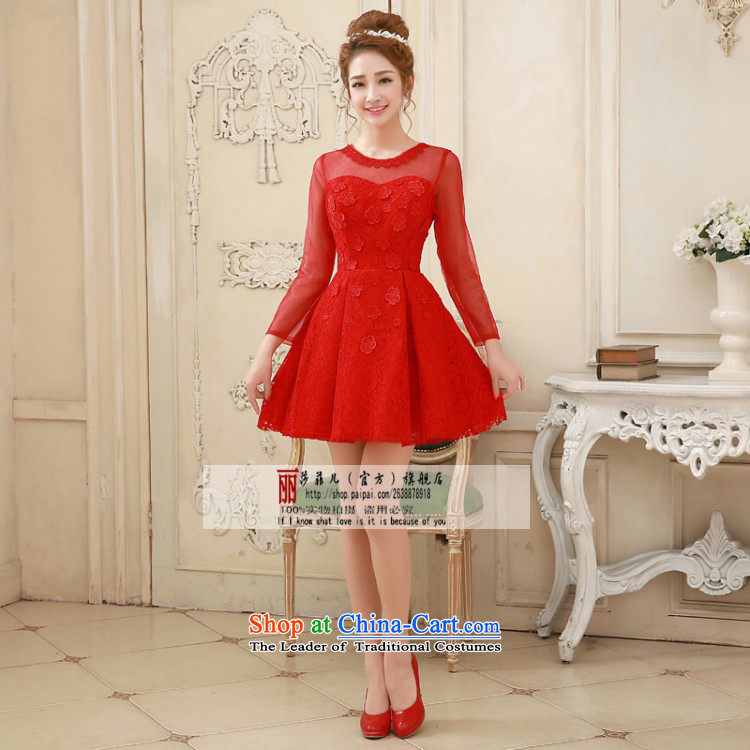 Love So Peng wedding dresses 2015 new marriages red dress skirt bows service, evening long-sleeved gown long-sleeved red winter XL package returning pictures, prices, brand platters! The elections are supplied in the national character of distribution, so action, buy now enjoy more preferential! As soon as possible.