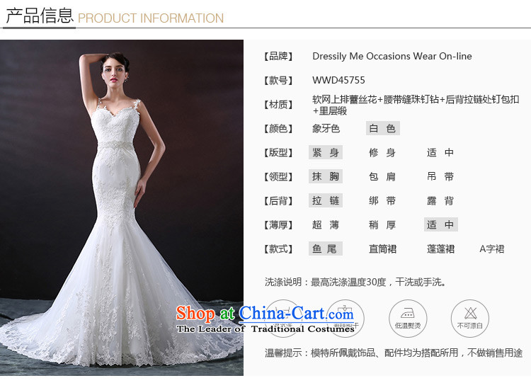 Custom dressilyme wedding by 2015 new strap crowsfoot wedding Soft Net lace diamond belt zipper luxury tail bridal dresses White - No spot 25 day shipping XL Photo, prices, brand platters! The elections are supplied in the national character of distribution, so action, buy now enjoy more preferential! As soon as possible.