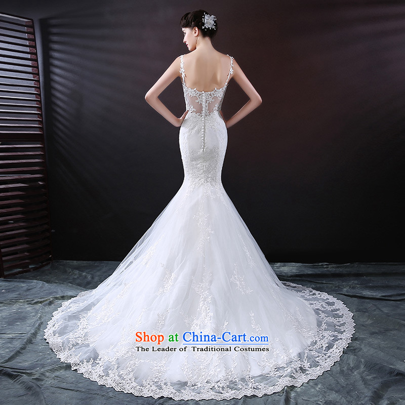 Custom dressilyme wedding by 2015 new strap crowsfoot wedding Soft Net lace diamond belt zipper luxury tail bridal dresses White - No spot 25 day shipping XL,DRESSILY OCCASIONS ME WEAR ON-LINE,,, shopping on the Internet
