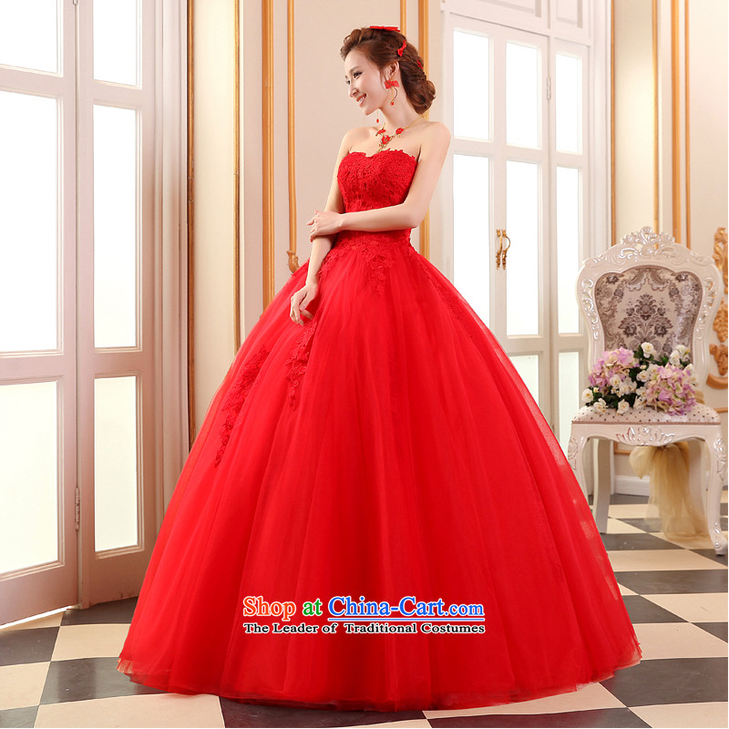 Lily Dance large red wedding dresses new 2015 Winter Korean anointed chest marriages to align the waist straps hunsha high video thin red XXL, Wedding Dance (ball lily lily) , , , shopping on the Internet