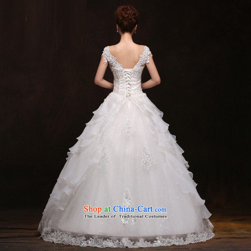 7 Color 7 tone won 2015 New bride version of the word   retro Korean shoulder lace align to shoulder wedding dresses H061 white , 7 color 7 Tone , , , shopping on the Internet