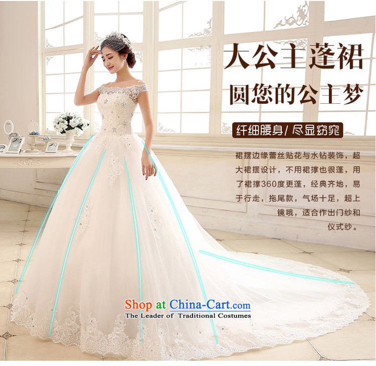 7 Color 7 tone Korean wedding dress 2015 new long tail lace a shoulder larger display field thin white to align the custom H062 M picture, prices, brand platters! The elections are supplied in the national character of distribution, so action, buy now enjoy more preferential! As soon as possible.