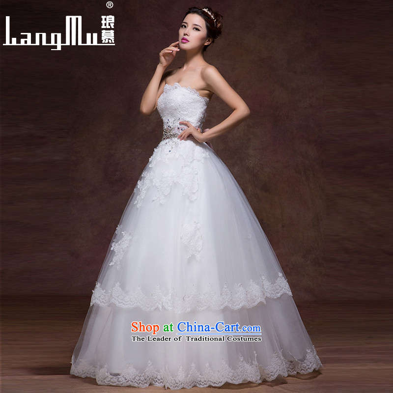 The new 2015 Luang Wedding Korean anointed Sau San chest lace bride to align the stylish Sau San video wedding custom m thin white advanced customization, Luang in , , , shopping on the Internet