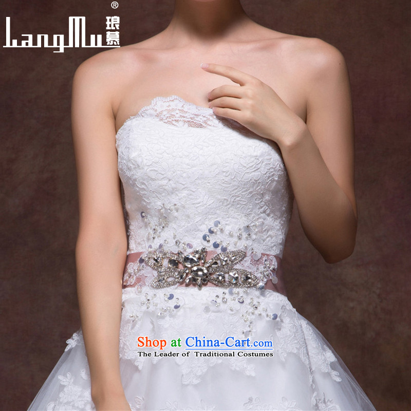 The new 2015 Luang Wedding Korean anointed Sau San chest lace bride to align the stylish Sau San video wedding custom m thin white advanced customization, Luang in , , , shopping on the Internet