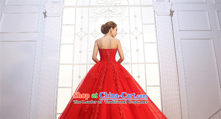 Tslyzm red wedding long tail shoulders 2015 dulls the new new product water drilling lace marriages wedding dress A M pictures, prices, brand platters! The elections are supplied in the national character of distribution, so action, buy now enjoy more preferential! As soon as possible.