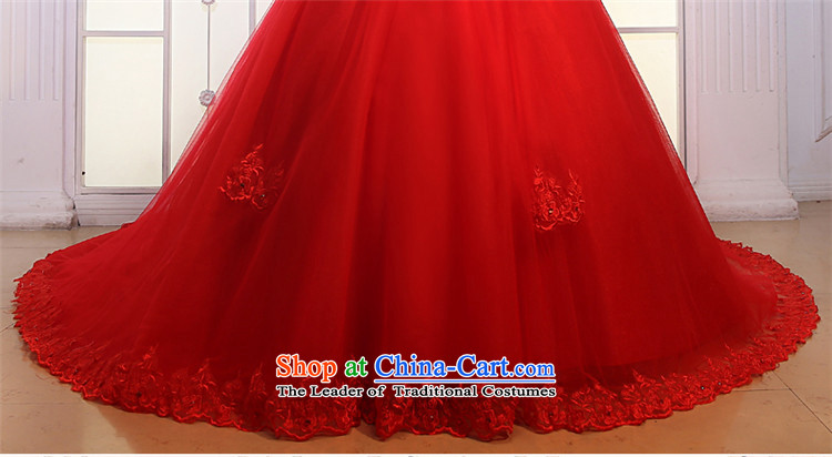 Tslyzm red wedding long tail shoulders 2015 dulls the new new product water drilling lace marriages wedding dress A M pictures, prices, brand platters! The elections are supplied in the national character of distribution, so action, buy now enjoy more preferential! As soon as possible.