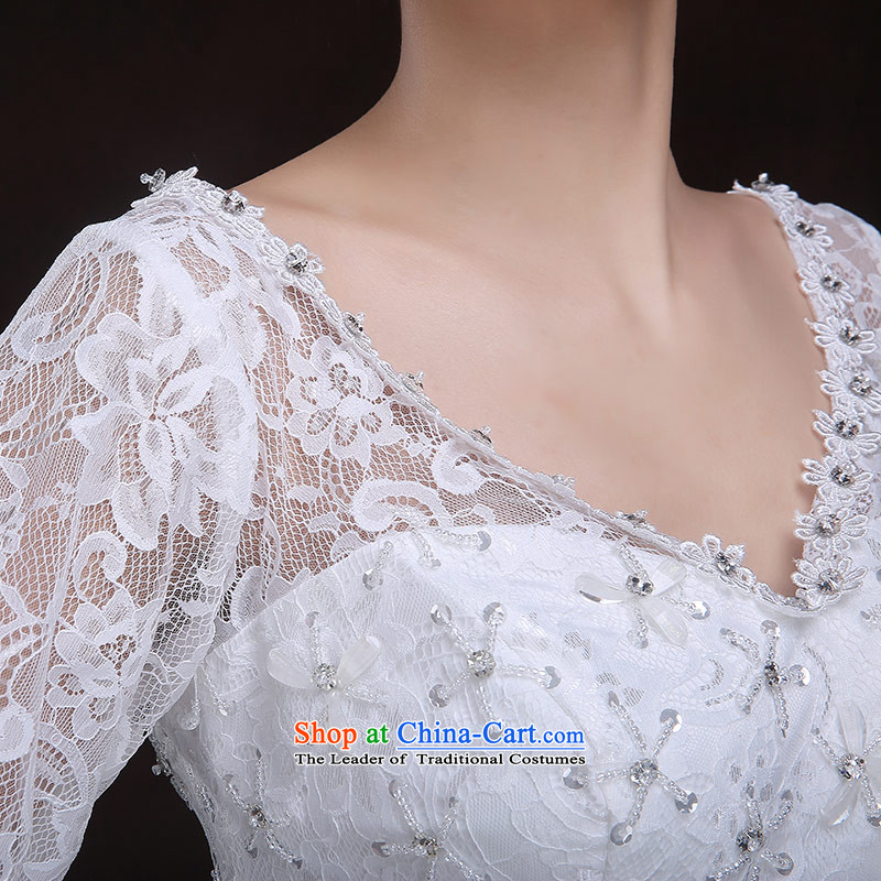 Maximum Number of Temporal wedding dresses 2015 new European-style wedding lace 7 cuff horn cuff bon bon skirt elegant wedding video thin white strap make the concept of message size, designed love of the overcharged shopping on the Internet has been pres