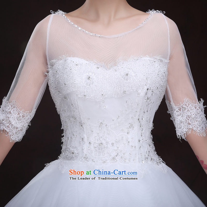 Love of the overcharged wedding dresses 2015 new spring and summer elegant lace a shoulder bolts pearl field diamond bon bon skirt Foutune of video thin straps, White M love of the overcharged shopping on the Internet has been pressed.