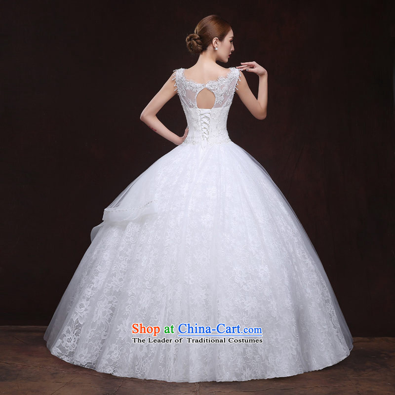Maximum Number of Temporal wedding dresses 2015 new word shoulder lace nail-ju and sexy back Korean Foutune of elegant style white tailor-made exclusively concept message size that the love of the overcharged shopping on the Internet has been pressed.
