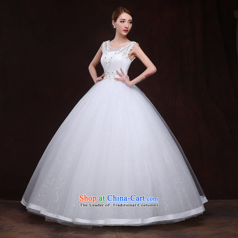 Maximum number of this life wedding slotted shoulder the new 2015 sexy back gauze to align the diamond princess bon bon skirt wedding dress female white XXL, love of the overcharged shopping on the Internet has been pressed.