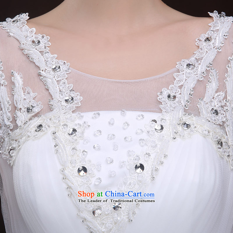 Maximum number of this life wedding slotted shoulder the new 2015 sexy back gauze to align the diamond princess bon bon skirt wedding dress female white XXL, love of the overcharged shopping on the Internet has been pressed.