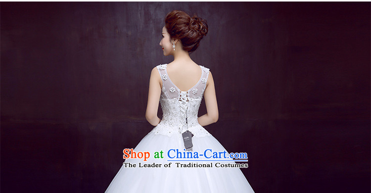 Wedding dresses new 2015 autumn and winter shoulders to align the bride wedding video Thin Dark Sau San V-Neck Strap sweet White XXL wedding pictures, prices, brand platters! The elections are supplied in the national character of distribution, so action, buy now enjoy more preferential! As soon as possible.