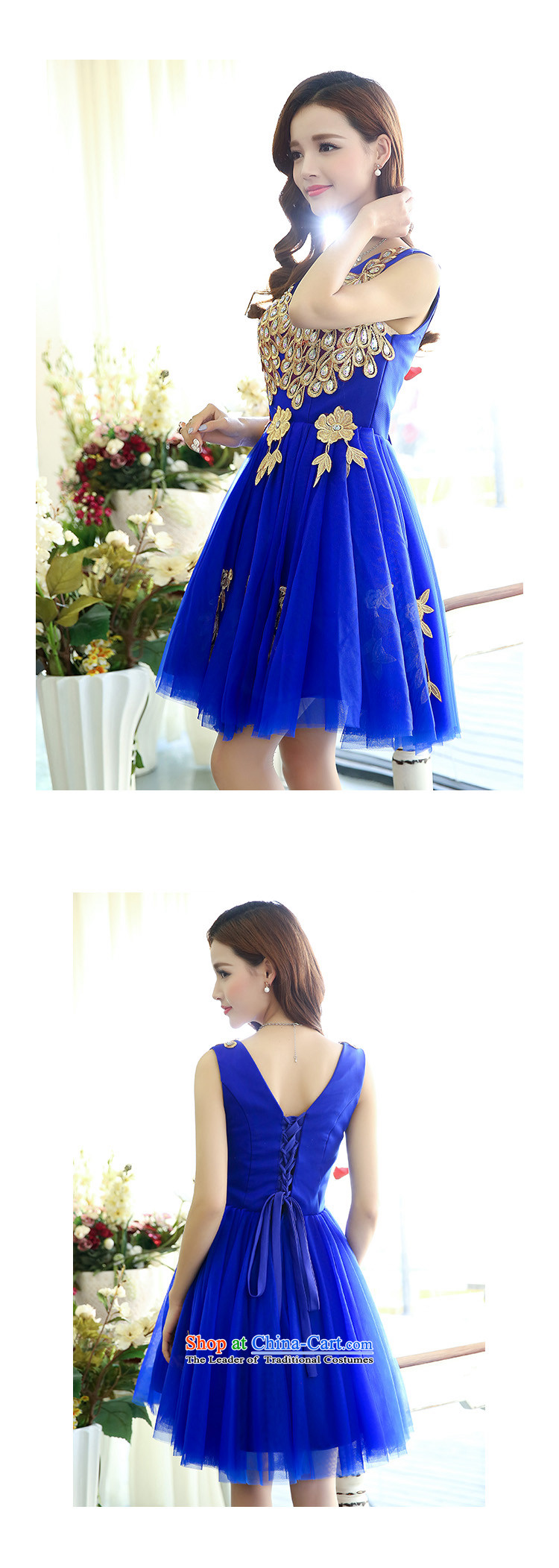 Mindful that the spring 2015 new terrace female Korean brides wedding sisters Sau San mission marriage evening dresses moderator annual performance small dress bon bon Princess Royal blue skirt S picture, prices, brand platters! The elections are supplied in the national character of distribution, so action, buy now enjoy more preferential! As soon as possible.