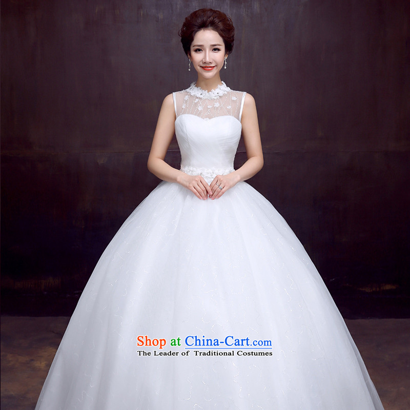 The dumping of the wedding dress wedding dresses new spring 2015 package your shoulders to bride wedding Sau San video thin sweet strap wedding service kits white S, dumping of wedding dress shopping on the Internet has been pressed.