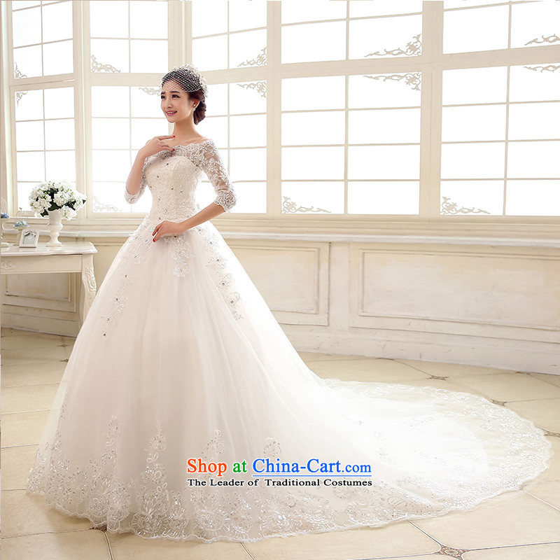 Love So Peng bride wedding dresses new spring 2015 long tail of a field in the shoulder cuff lace video thin were 21.8 tail customers to do not returning the size to love, so Peng (AIRANPENG) , , , shopping on the Internet
