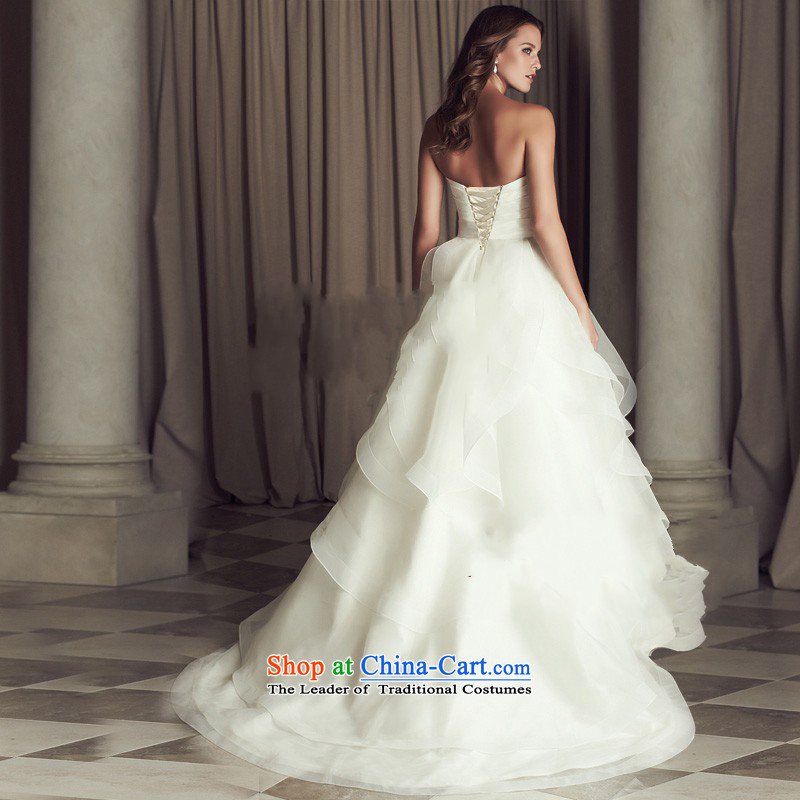 The spring of 2015, Peng love so new wedding dresses western style high-end trailing retro anointed chest to wedding package, returning 001 XL love so Peng (AIRANPENG) , , , shopping on the Internet